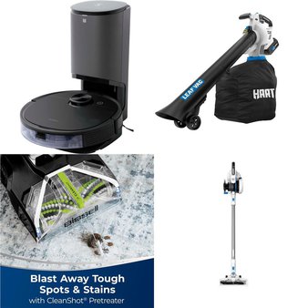 Pallet – 18 Pcs – Vacuums – Customer Returns – Hoover, Tineco, Hart, Ecovacs Robotics