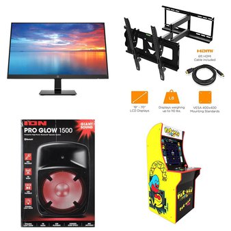 Pallet – 34 Pcs – Computer Monitors – Customer Returns – HP, ARCADE1up, EMATIC