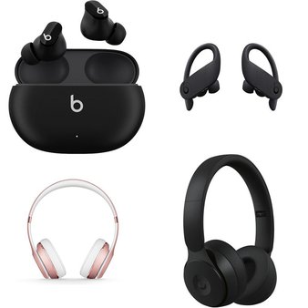 24 Pcs – Apple Beats Headphones – Refurbished (GRADE D, No Packaging) – Models: MJ4X3LL/A, MX442LL/A, MV6Y2LL/A, MRJ62LL/A