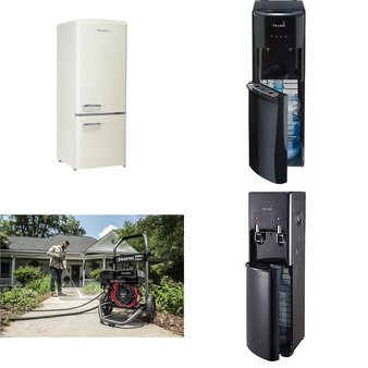 CLEARANCE! Pallet – 7 Pcs – Bar Refrigerators & Water Coolers, Pressure Washers, Refrigerators – Customer Returns – Black Max, Primo Water, Primo, Igloo
