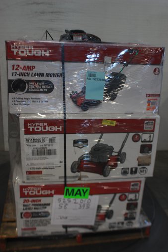 Pallet – 6 Pcs – Lawn Mowers – Customer Returns – Hyper Tough, Murray, Black Max, Snapper