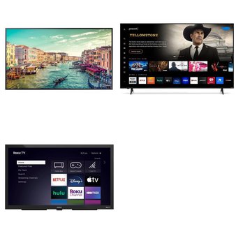 Flash Sale! 6 Pcs – LED/LCD TVs (48″ – 85″) – Refurbished (GRADE A) – Samsung, Element Electronics, VIZIO