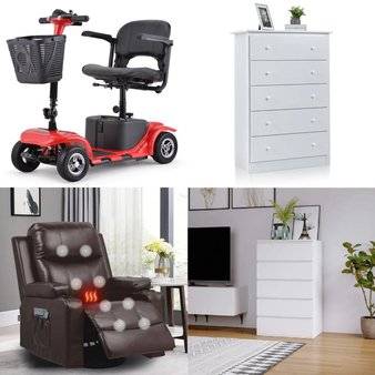 Pallet – 8 Pcs – Living Room, Storage & Organization, Unsorted, Canes, Walkers, Wheelchairs & Mobility – Customer Returns – Comhoma, Costway, Homfa, Milliard