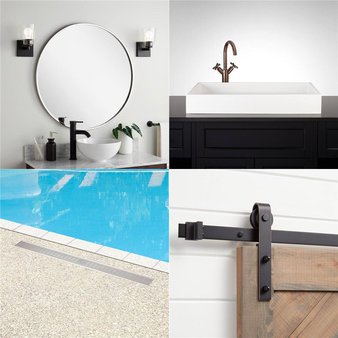 DAILY DEAL! Pallet – 45 Pcs – Hardware, Unsorted, Storage & Organization, Bath – Customer Returns – Signature Hardware