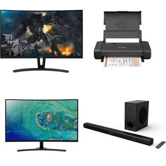 Pallet – 19 Pcs – All-In-One, Monitors – Open Box Customer Returns – HP, JUSTICE, Canon, Onn