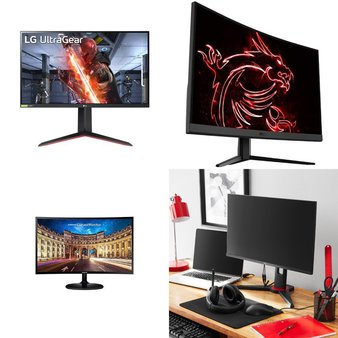 Pallet – 25 Pcs – Monitors – Damaged / Missing Parts / Tested NOT WORKING – MSI, Samsung, Onn, LG