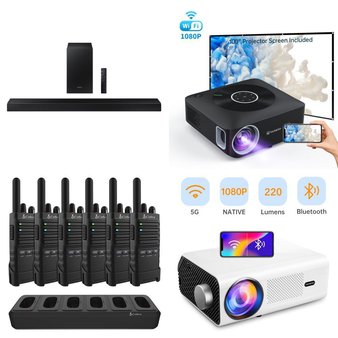 Pallet – 70 Pcs – DVD & Blu-ray Players, Accessories, Portable Speakers, Projector – Customer Returns – Onn, Govee, Altec Lansing, VANKYO