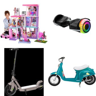 Pallet – 12 Pcs – Powered, Dolls, Vehicles, Trains & RC – Customer Returns – Razor, Mattel, Razor Power Core, Jetson