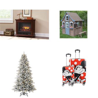 Pallet – 12 Pcs – Luggage, Outdoor Play, Office, Fireplaces – Customer Returns – Mainstay’s, GHP Group Inc., AEDILYS, KidKraft
