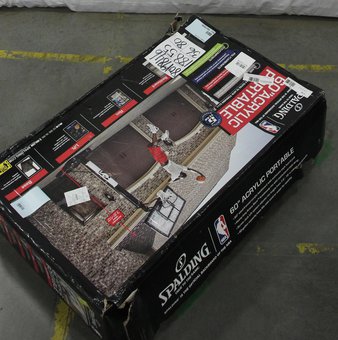 Pallet – Spalding 68907T NBA 60″ Acrylic Screw Jack Portable Hoop System – Outdoor Sports – Customer Returns – Spalding