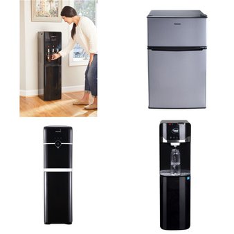 Flash Sale! 3 Pallets – 21 Pcs – Bar Refrigerators & Water Coolers, Refrigerators, Freezers – Untested Customer Returns – Galanz, Primo Water, Primo