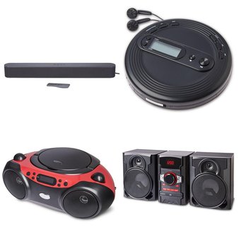 Pallet – 79 Pcs – Speakers, Accessories – Customer Returns – Onn, onn., One For All