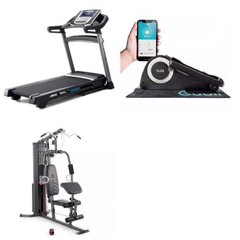 Pallet – 3 Pcs – Exercise & Fitness – Customer Returns – Marcy, iFIT Health & Fitness, Cubii