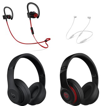 Clearance! 34 Pcs – Apple Beats Headphones – Refurbished (GRADE C, GRADE D) – Models: MHBE2AM/A, MQ562LL/A, MR3J2LL/A, MH792AM/A