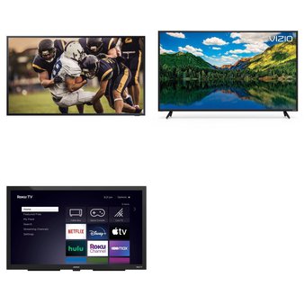 Flash Sale! 6 Pcs – LED/LCD TVs (48″ – 85″) – Refurbished (GRADE A) – Element Electronics, VIZIO, Samsung