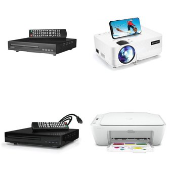 Pallet – 53 Pcs – DVD & Blu-ray Players, Inkjet, Projector, Accessories – Customer Returns – onn., HP, VANKYO, Antop