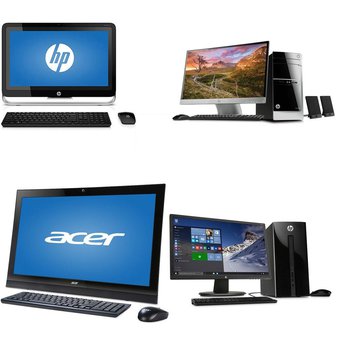 25 Pcs – Refurbished Desktop Computers (GRADE C) – HP, DELL, ACER, Asus
