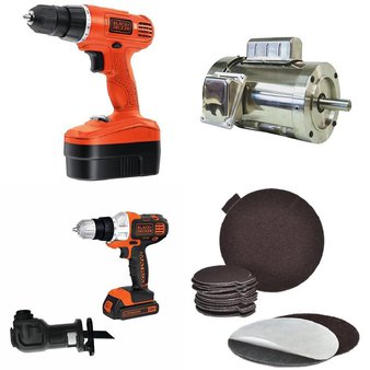 19 Pcs – Power Tools – Refurbished (GRADE A, GRADE B, GRADE C) – BLACK & DECKER, DEWALT, Arc Abrasives