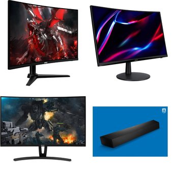 Pallet – 15 Pcs – Monitors, Speakers – Open Box Customer Returns – Philips, ACER, HP, onn.