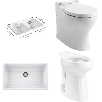 Pallet – 8 Pcs – Hardware – Damaged / Missing Parts / Tested NOT WORKING – Kohler, TOTO USA, Blanco, Pfister