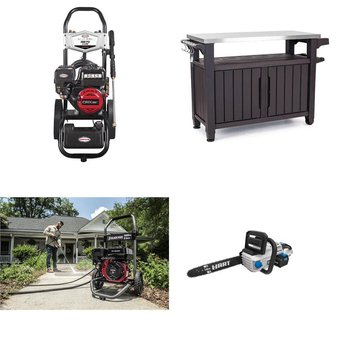 CLEARANCE! 3 Pallets – 24 Pcs – Bar Refrigerators & Water Coolers, Power Tools, Pressure Washers, Patio – Customer Returns – Primo Water, Black Max, Goodyear, Hyper Tough
