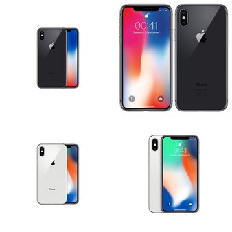 7 Pcs – Apple iPhone X – Refurbished (GRADE A – Unlocked) – Models: MQA82LL/A, MQA62LL/A, MQA52LL/A, MQA92ll/A