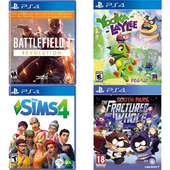 150 Pcs – Sony Video Games – Used, New – Battlefield 1 Revolution Edition – PlayStation 4, The Sims 4 – PlayStation 4, Yooka-Laylee – PS4, Battlefield V (PS4)