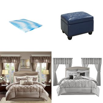 Pallet – 30 Pcs – Comforters & Duvets, Bedding Sets, Blankets, Throws & Quilts, Lighting & Light Fixtures – Mixed Conditions – Asstd National Brand, Madison Park, Home Essence, Riviera Home