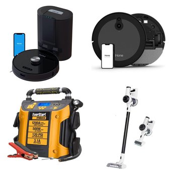Pallet – 49 Pcs – Vacuums, Automotive Accessories – Damaged / Missing Parts / Tested NOT WORKING – iHOME, EverStart, Tineco, Klipsch