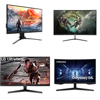 Pallet – 28 Pcs – Monitors – Damaged / Missing Parts / Tested NOT WORKING – LG, Samsung, ACER, MSI