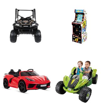 Flash Sale! 3 Pallets – 17 Pcs – Vehicles, Powered, Outdoor Sports, Not Powered – Untested Customer Returns – Razor, Realtree, Jetson