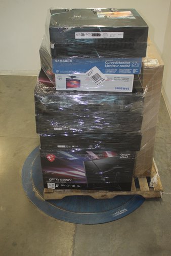 3 Pallets – 61 Pcs – Monitors – Damaged / Missing Parts / Tested NOT WORKING – MSI, Samsung, ACER, LG