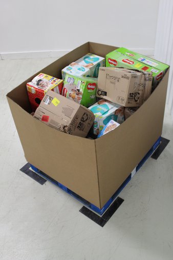 Pallet – 42 Pcs – Diapers & Wipes – Customer Returns – Huggies, Pampers, Seventh Generation, Kimberly Clark