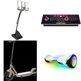Pallet – 9 Pcs – Outdoor Play, Powered, Game Room, Vehicles, Trains & RC – Customer Returns – NBA, Jetson, Dichroic Cat Electronic, Hot Wheels