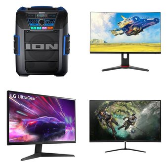 Friday Deals! Pallet – 22 Pcs – Monitors, Portable Speakers, Speakers – Untested Customer Returns – Onn, LG, ACER
