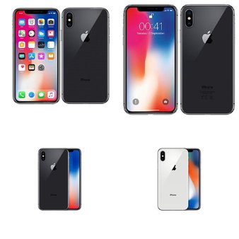 100 Pcs – Apple iPhone X – Refurbished (GRADE A – Unlocked) – Models: MQAM2LL/A, MQA82LL/A, MQA52LL/A, MQA62LL/A