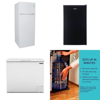 Pallet – 4 Pcs – Refrigerators, Bar Refrigerators & Water Coolers – Customer Returns – Galanz, Frigidaire, Primo, Avanti
