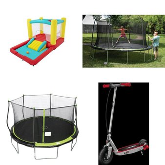 Pallet – 12 Pcs – Powered, Trampolines, Outdoor Play – Customer Returns – Razor, Razor Power Core, JumpKing, Bounce Pro