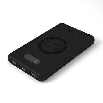 18 Pcs – Atomi 10000mAh Qi Wireless Charging Battery Charger w/ 2 USB, Black – Like New, Used, Open Box Like New – Retail Ready