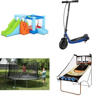 Pallet – 14 Pcs – Powered, Outdoor Sports, Lenses, Game Room – Customer Returns – Razor, Razor Power Core, Bestway, GOTRAX
