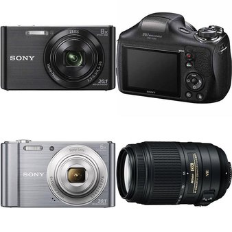 3 Pallets – 1829 Pcs – Point & Shoot Cameras – Sony, Nikon, Canon, Kodak – Untested Customer Returns