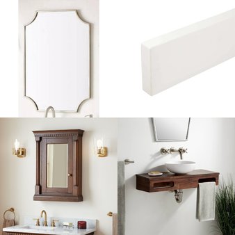 Pallet – 16 Pcs – Hardware, Decor, Unsorted, Lighting & Light Fixtures – Open Box Like New – Signature Hardware