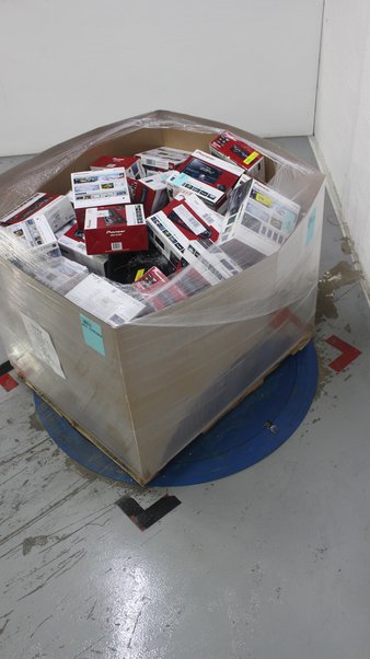 Pallet – 134 Pcs – Accessories, Stereos, Other – Customer Returns – Onn, Pioneer, One For All, Blackweb
