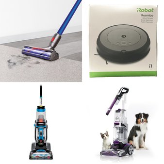 Pallet – 14 Pcs – Vacuums – Damaged / Missing Parts / Tested NOT WORKING – Dyson, iRobot, Bissell, Safety 1st