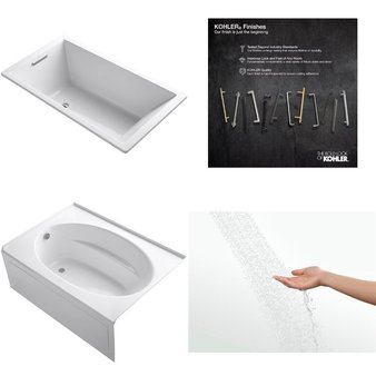 Pallet – 6 Pcs – Hardware, Kitchen & Bath Fixtures, Bath – Customer Returns – Kohler