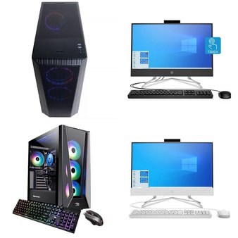 Pallet – 7 Pcs – Desktops, All In One Computers – Customer Returns – IBUYPOWER, HP, CyberpowerPC