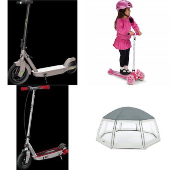 Pallet – 27 Pcs – Powered, Vehicles, Trains & RC, Not Powered, Vehicles – Customer Returns – Razor, New Bright, LeapFrog, Huffy