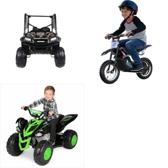 Pallet – 3 Pcs – Vehicles, Outdoor Sports – Customer Returns – YAMAHA, Razor, Realtree
