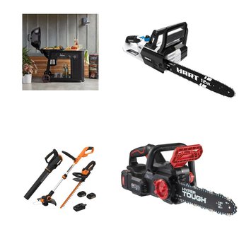 Pallet – 8 Pcs – Hedge Clippers & Chainsaws, Trimmers & Edgers, Patio & Outdoor Lighting / Decor, Unsorted – Customer Returns – Mm, Worx, Hart, Hyper Tough