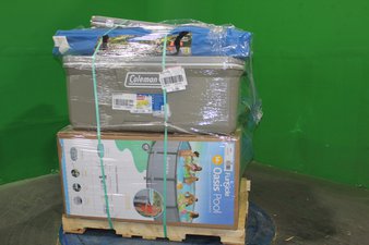 6 Pallet – 39 Pcs – Camping & Hiking, Pools & Water Fun, Exercise & Fitness, Bar Refrigerators & Water Coolers – Untested Customer Returns – Walmart